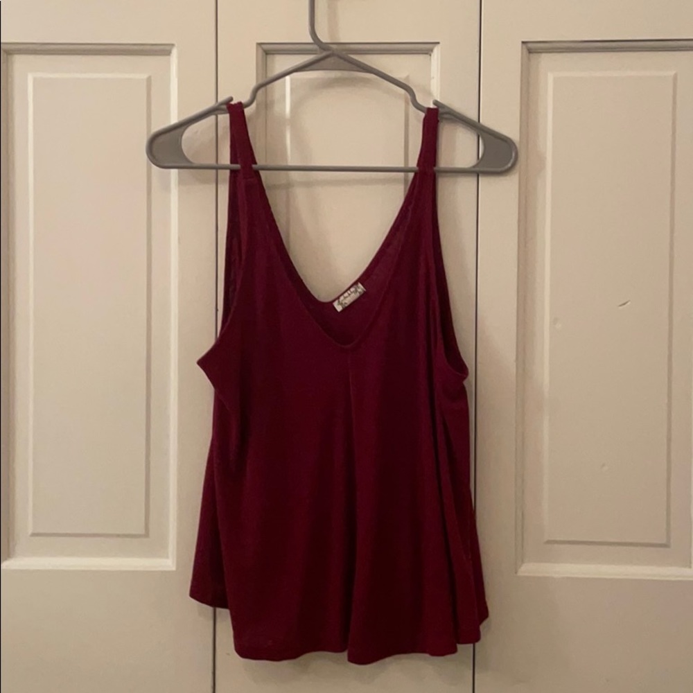 Free people red tank top